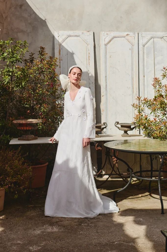 Vestido para novias con mucho pecho de Alejandra Oria