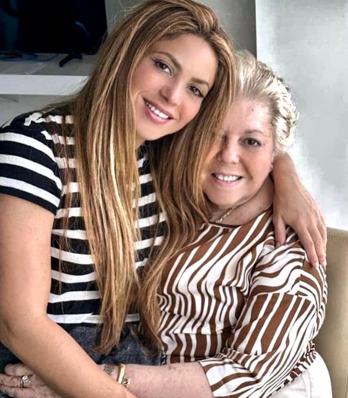 Shakira y su madre