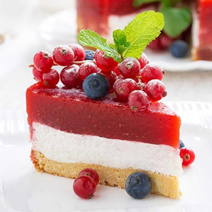 tarta gelatina fresa