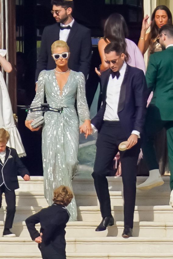 Paris Hilton en la boda de Sofia Richie