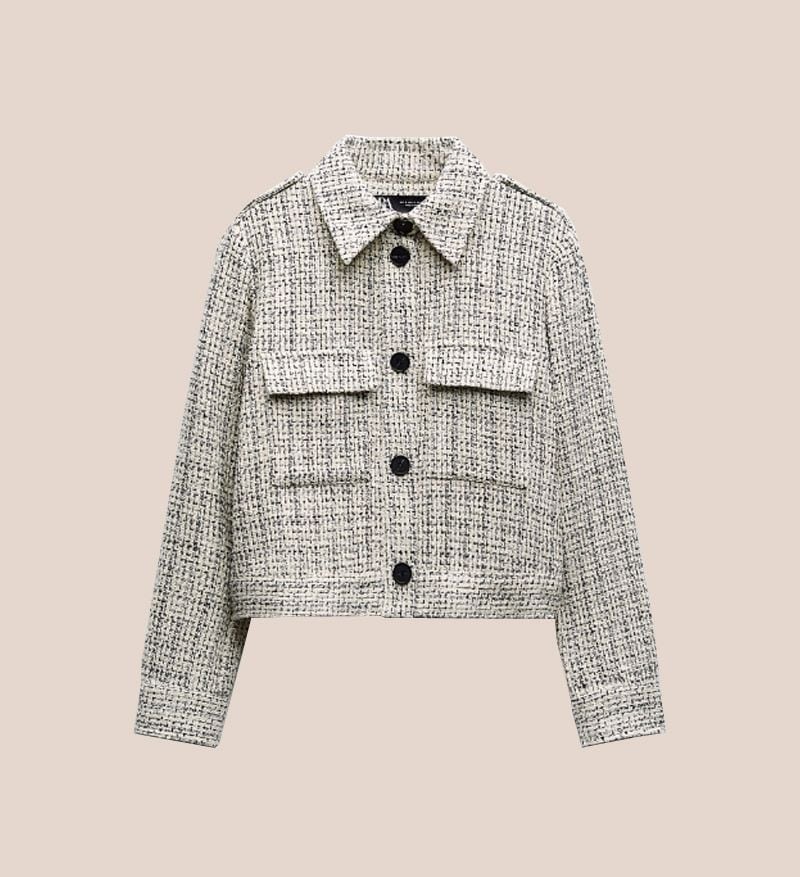 chaqueta tweed zara