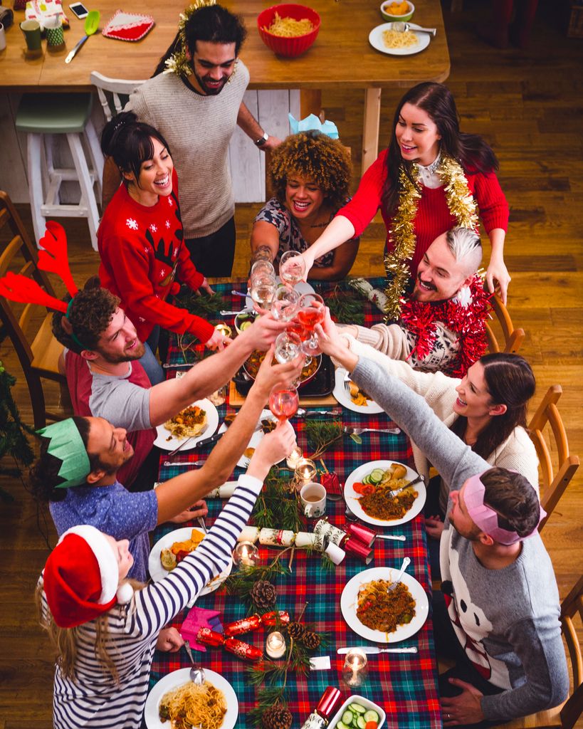 cena empresa navidad brindis