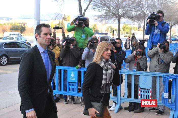 Infanta Cristina e Iñaki Urdangarin en el juicio