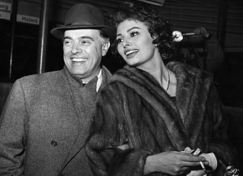 Sofía con su marido, Carlo Ponti