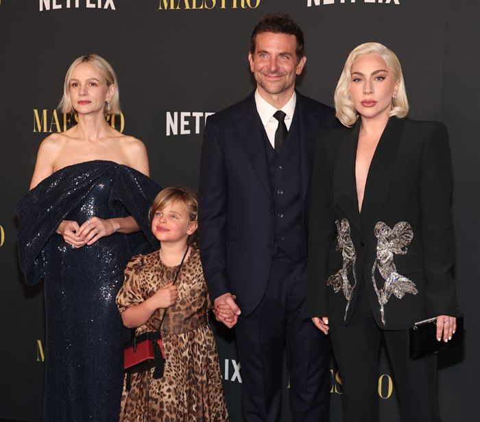 Bradley y Lady Gaga, que compartieron escenas en Ha nacido una estrella, se reencontraron en el estreno