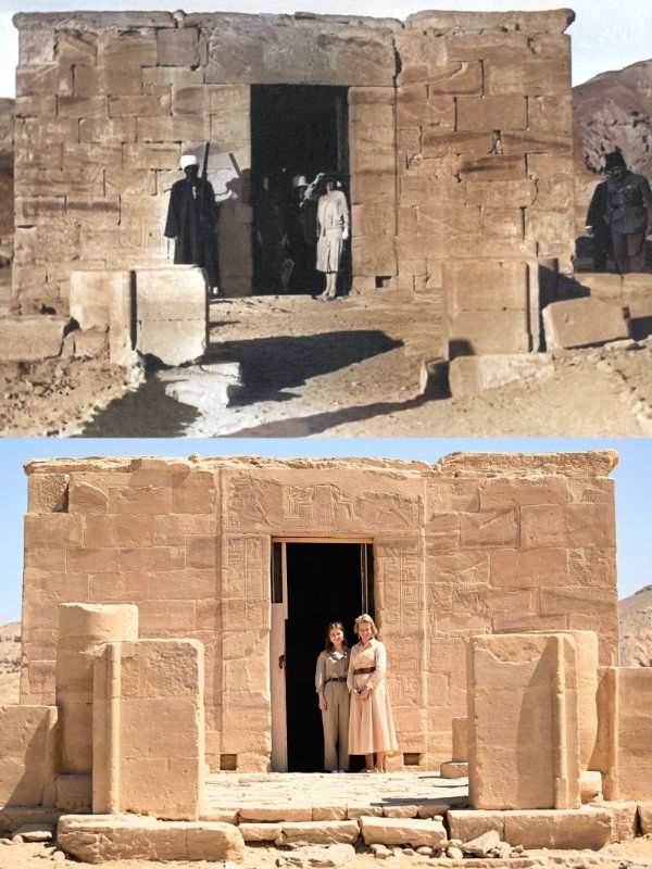 Elisabeth y Matilde de los belgas en Egipto