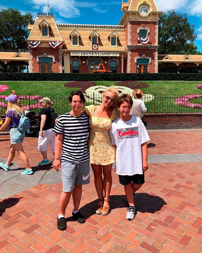 Britney e hijos