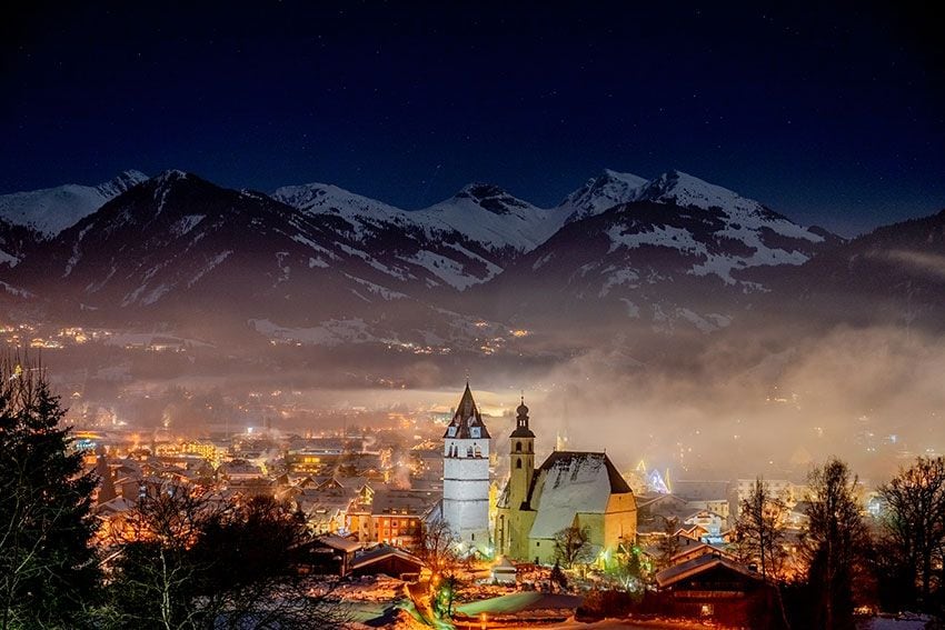 Pueblo medieval de Kitzsbühel, Austria