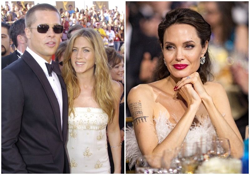 Jennifer Aniston Brad Pitt Angelina Jolie triangulos amorosos polemicos hollywood 09