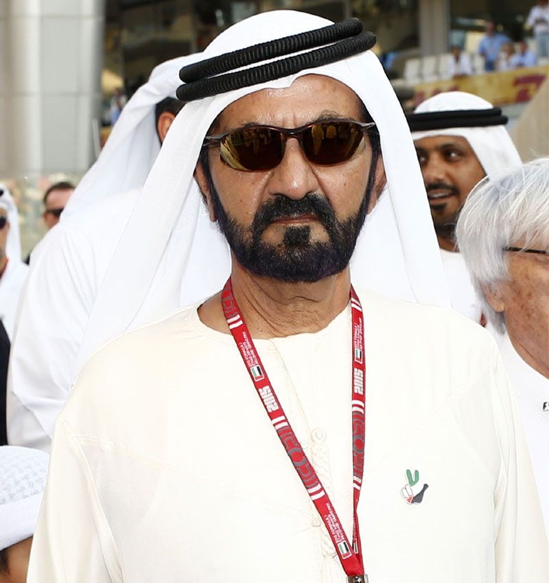 Mohamed Bin Rashid Al Maktum, en distintos eventos