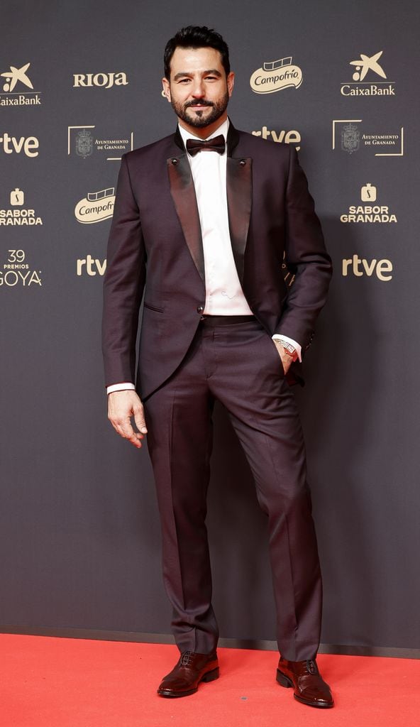 Antonio Velázquez en la alfombra roja de los premios Goya 2025