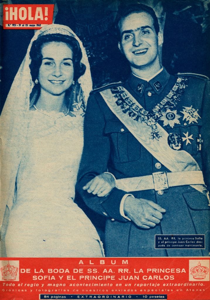 Los reyes Juan Carlos y Sofía el día de su boda