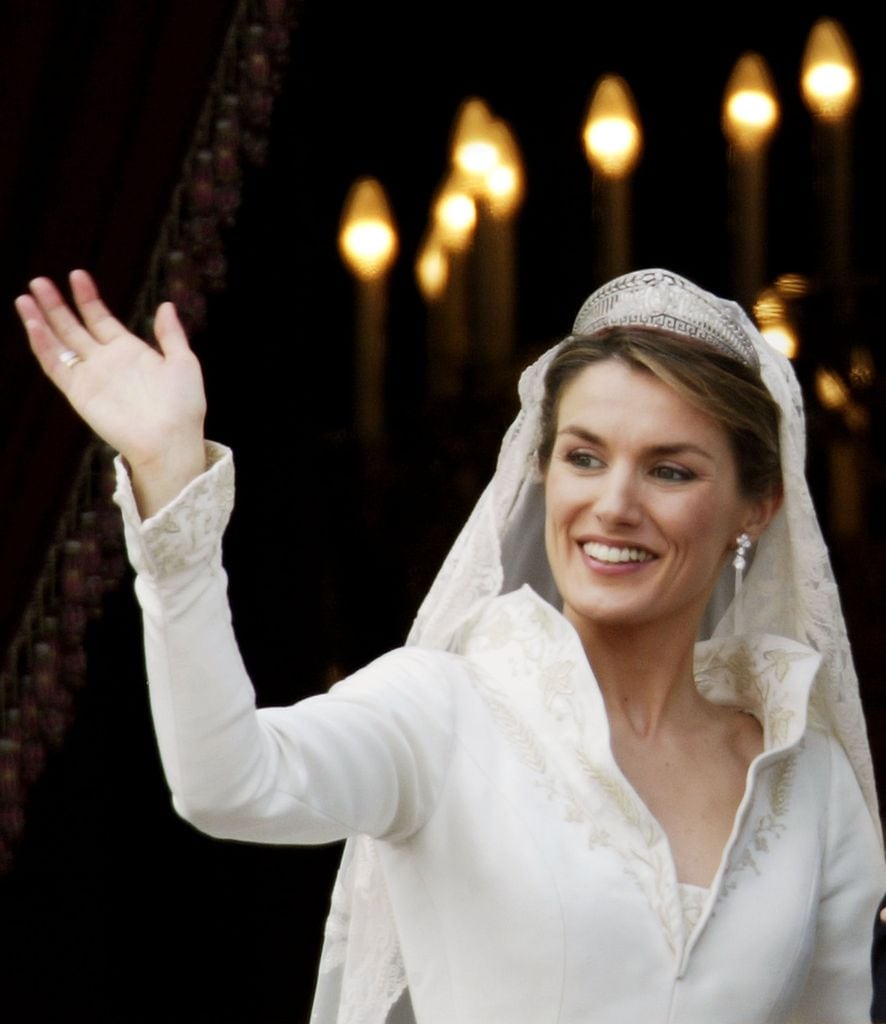 la reina Letizia el día de su boda