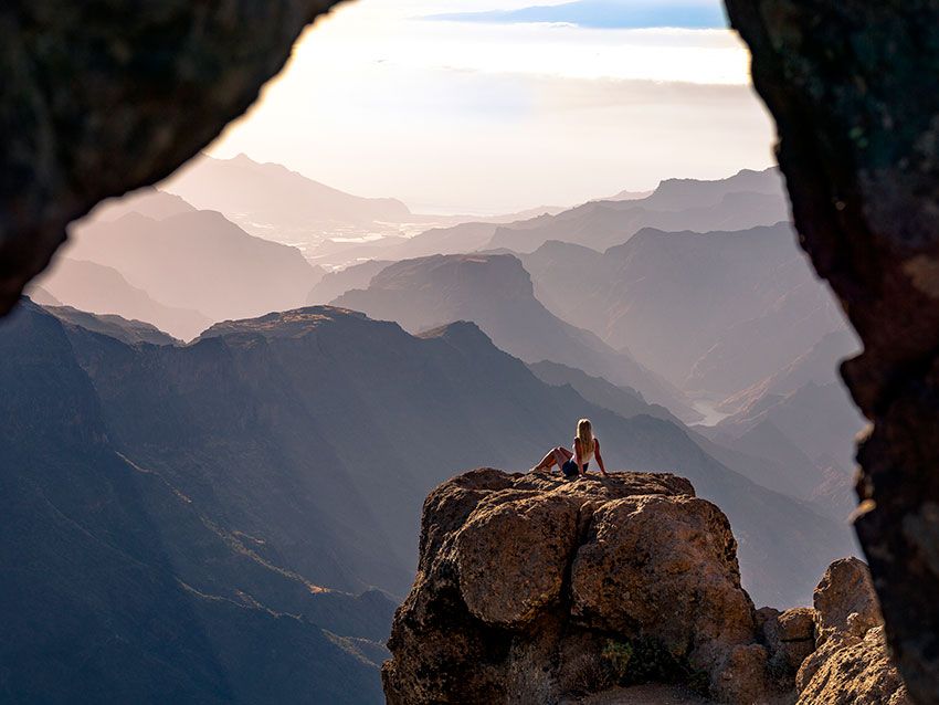 Montañas centrales de la isla de Gran Canaria