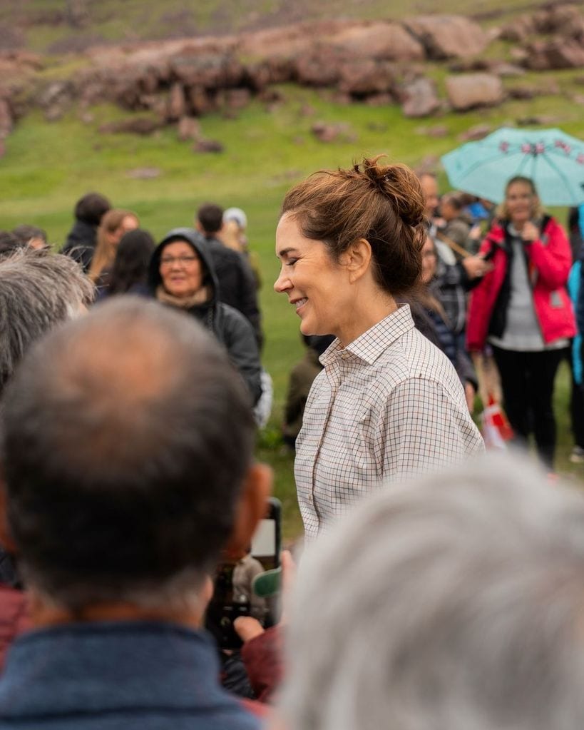 Mary de Dinamarca en su último día de visita en Groenlandia