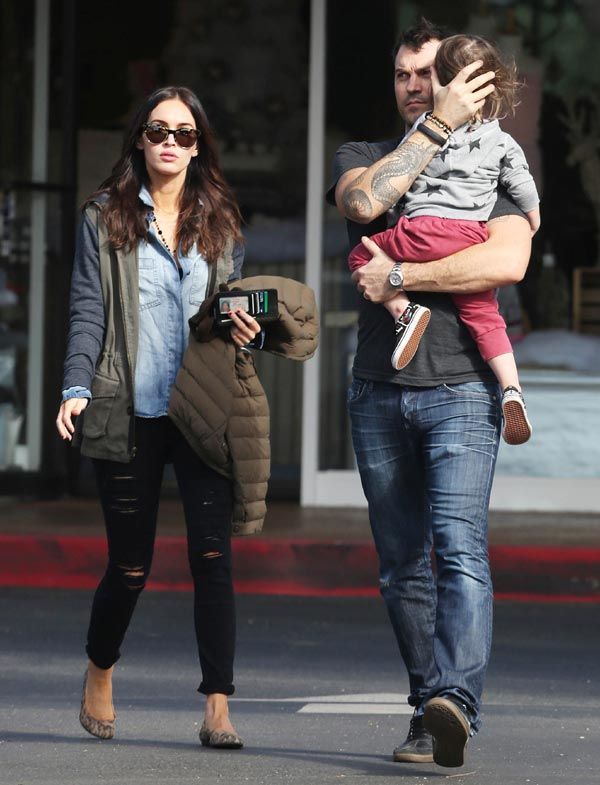 Megan Fox y Brian Austin Green son padres de dos hijos, Noah, de 2 años, y Bodhi, de 18 meses
