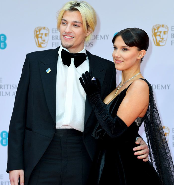 Millie Bobby Brown y Jake Bongiovi en los BAFTA
