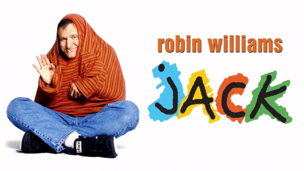 En 'Jack', J.Lo da vida a la profesora del personaje que interpreta Robin Williams.