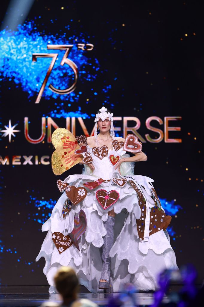 MEXICO CITY, MEXICO - NOVEMBER 14: Miss Czech Republic Marie Danči participates in the The 73rd Miss Universe Competition - Preliminary Competition at Arena Ciudad de Mexico on November 14, 2024 in Mexico City, Mexico. (Photo by Hector Vivas/Getty Images)