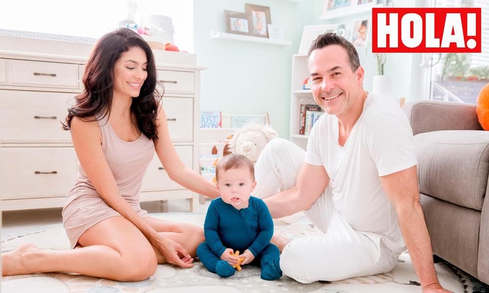 Carlos Calderón, Vanessa Lyon y su hijo, León