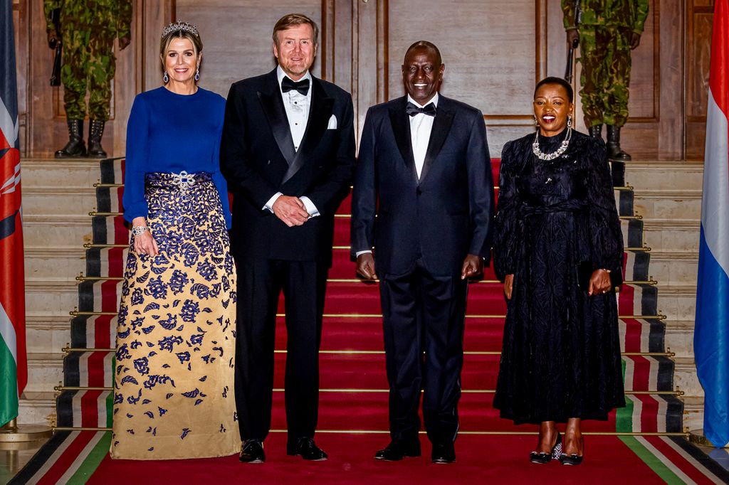 El look de gala de Máxima de Países Bajos en Kenia