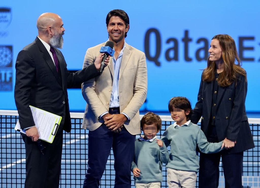 La emotiva retirada de Fernando Verdasco en Doha, arropado por Ana Boyer y sus dos hijos mayores