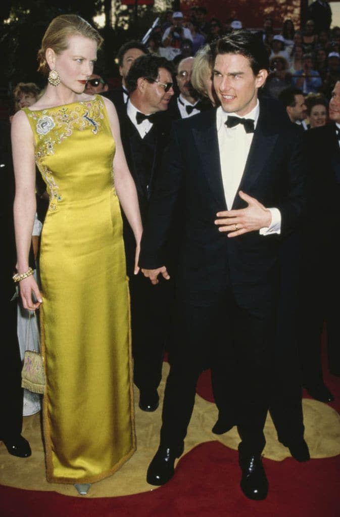 Nicole Kidman and Tom Cruise during the 69th Annual Academy Awards - Arrivals at Shrine Auditorium in Los Angeles, California, United States, 24th March 1997.  (Photo by Vinnie Zuffante/Getty Images)