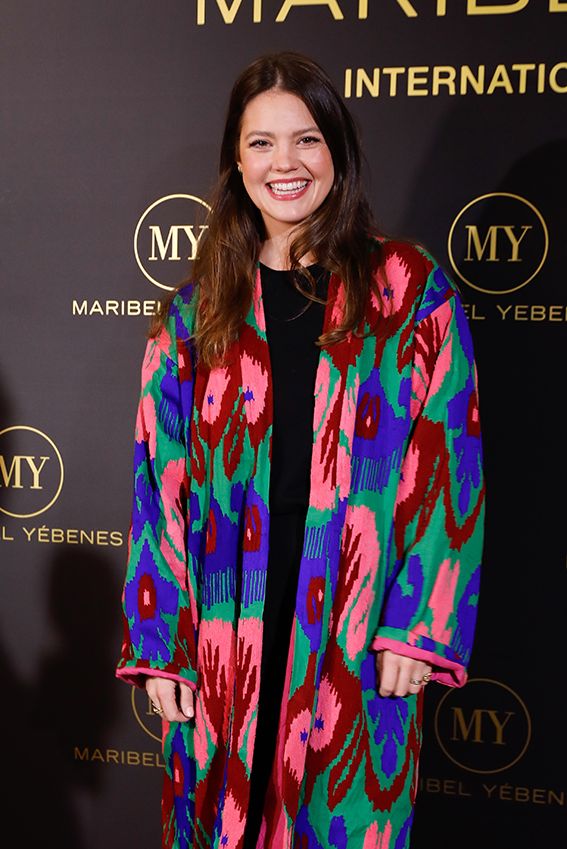 Isabelle Junot en la inauguración de Maribel Yébenes