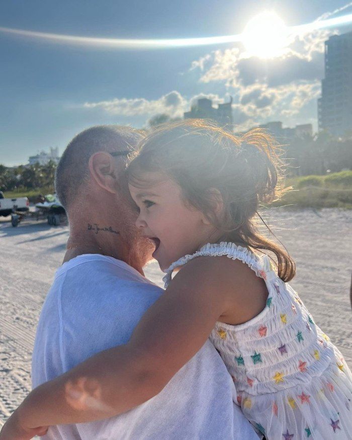 Gianluca Vacchi y su hija Blu Jerusalema