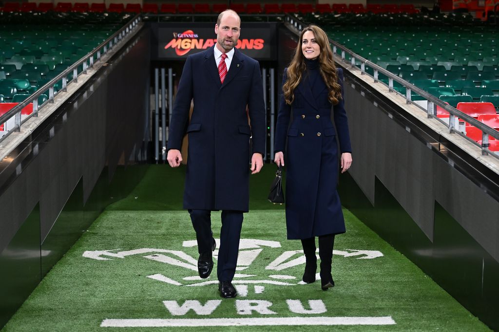 Kate Middleton y el príncipe William se mostraron felices de estar de nuevo en Cardiff para esta ocasión tan especial