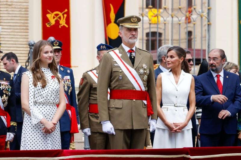 Los Reyes y la princesa Leonor en la Academia Militar de Zaragoza