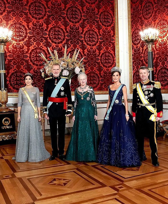 Federico y Mary de Dinamarca, cena de gala e honor de los reyes Felipe y Letizia