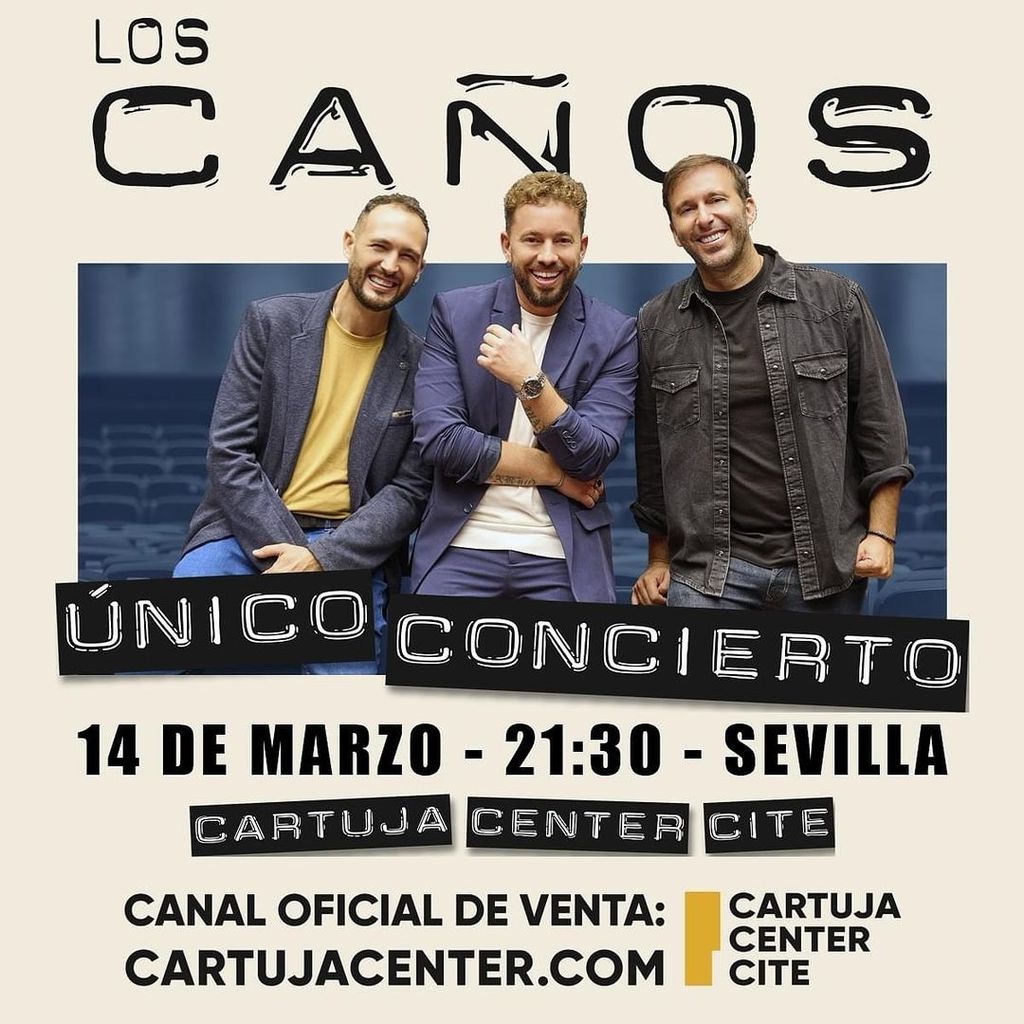 Cartel del concierto de Los Caños, 20 años después