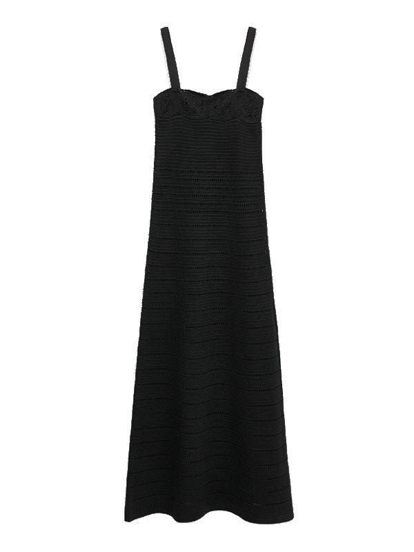 vestido negro zara