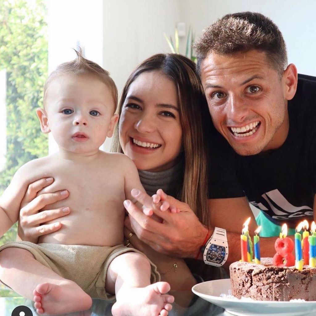 Chicharito Hernández y su familia