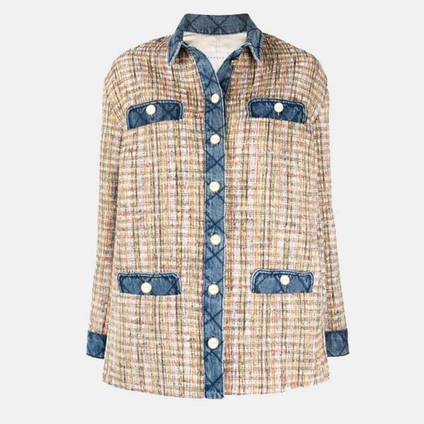 sobrecamisa tweed sandro