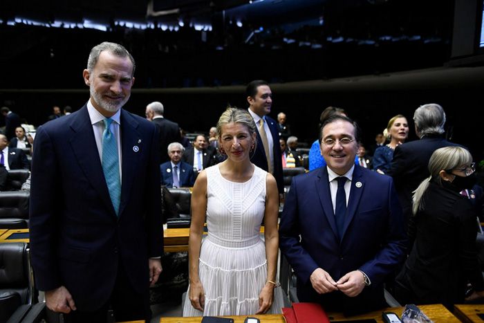 El rey Felipe en la toma de posesión del presidente de Brasil