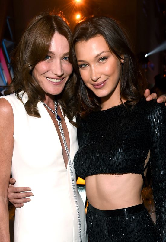 Carla Bruni y Bella Hadid