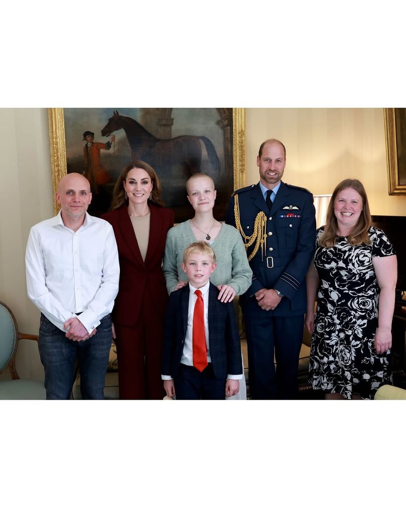 Kate Middleton y el príncipe William junto a la familia Hatton