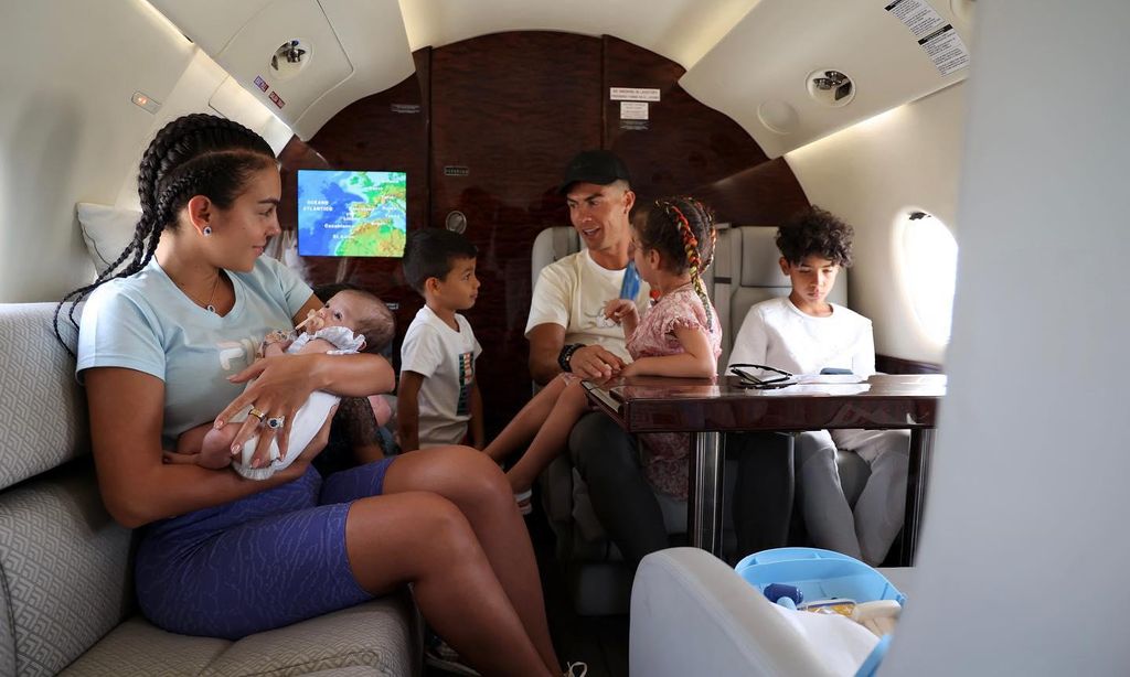 Cristiano Ronaldo, Georgina Rodríguez y sus hijos