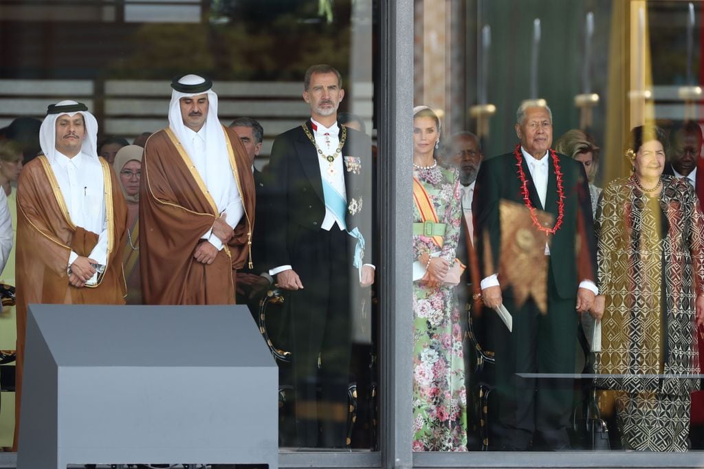 Reyes Felipe y Letizia en la entronización de Naruhito de Japón el 22 de octubre de 2019