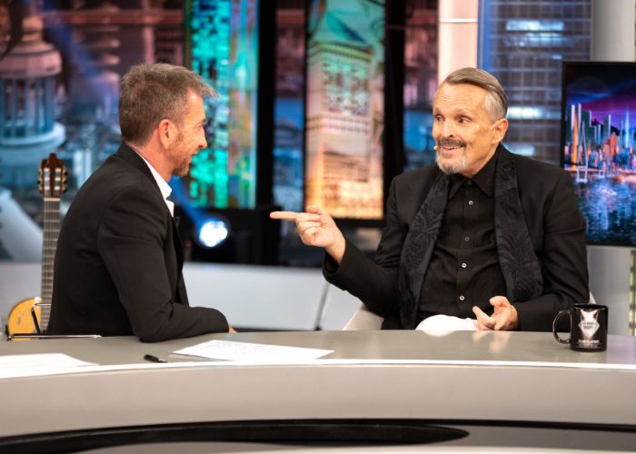 Miguel Bosé y Pablo Motos