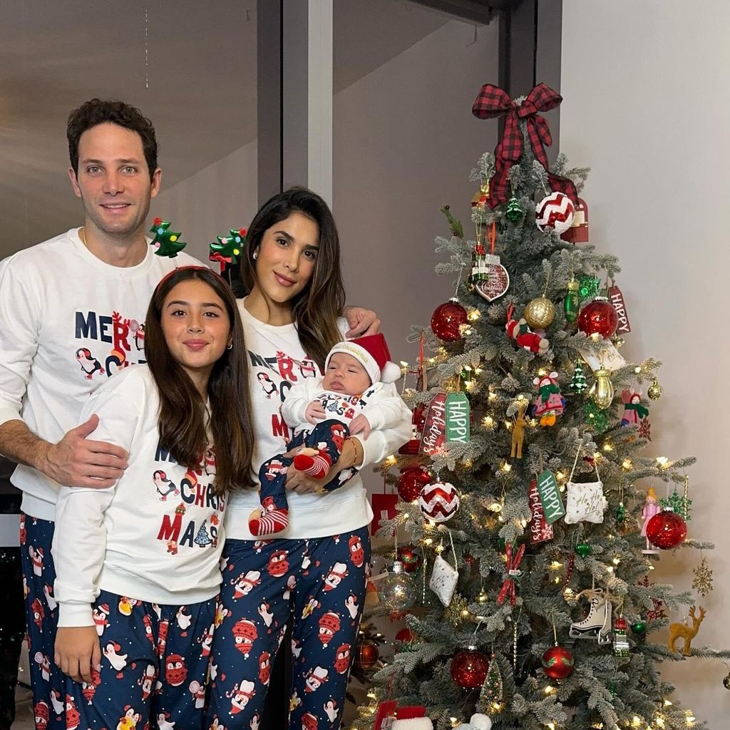 Daniela Ospina y su familia