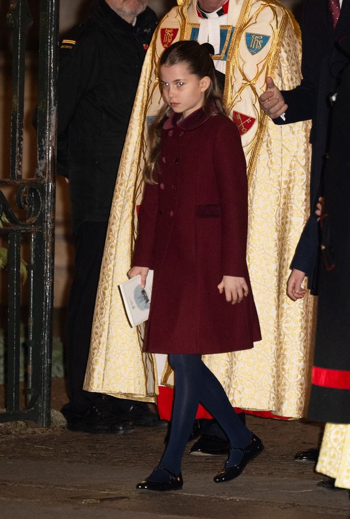 Princesa Charlotte en el concierto de su madre en diciembre de 2024