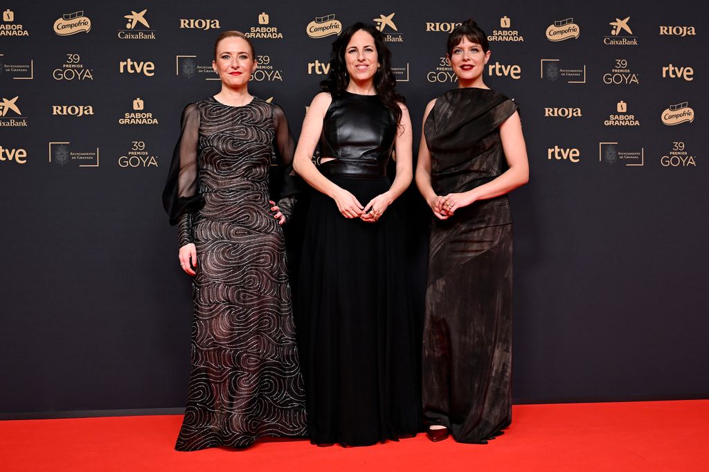 Maria del Puy, Celia de Molina y Andrea Ros en la alfombra roja de los premios Goya 2025