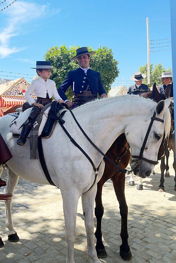 Francisco Rivera con su hijo Curro