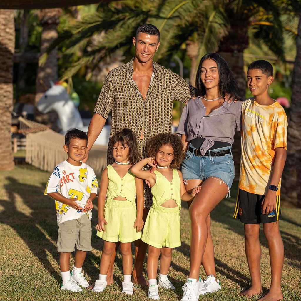 Cristiano Ronaldo, Georgina Rodríguez y sus hijos