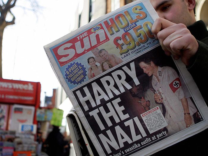 Portada de The Sun año 2005