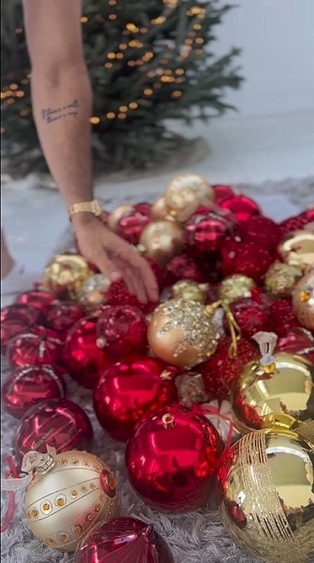 William Levy puso junto a Elizabeth Gutiérrez el árbol de Navidad en su casa