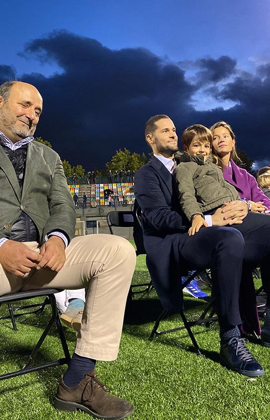 La emoción de Malena Costa y sus hijos en el homenaje a Mario Suárez tras su retirada del fútbol